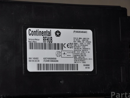 DODGE P68283454AC ; 68283454AC ; A2C7439290500 / P68283454AC, 68283454AC, A2C7439290500 CHALLENGER Coupe 2016 Control unit for access and start authorisation (kessy)