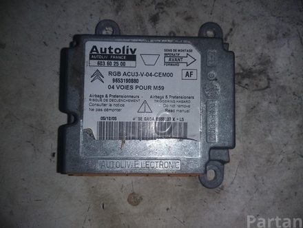 CITROËN 9653190880 BERLINGO (MF) 2006 Air bag control module