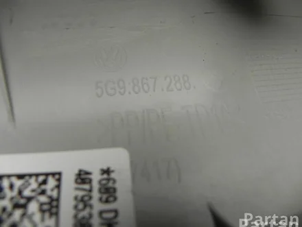 Volkswagen 5G9 867 288 / 5G9867288 GOLF VII (5G1, BQ1, BE1, BE2) 2013 Lining, pillar c Upper right side