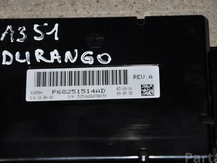 Dodge 68251514AD DURANGO (WD) 2016 Bedienteil Klima