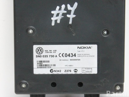 SKODA 5N0035730A OCTAVIA II Combi (1Z5) 2009 Интерфейсный блок (Блок управления 'Bluetooth')