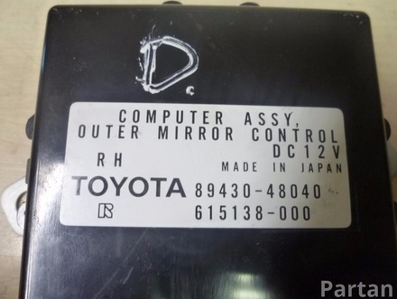 LEXUS 89430-48040 / 8943048040 RX (_U3_) 2006 control unit