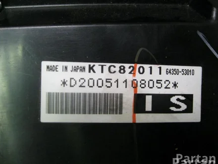 Lexus 64350-53010 / 6435053010 IS II (GSE2_, ALE2_, USE2_) 2006 Blind for luggage compartmet
