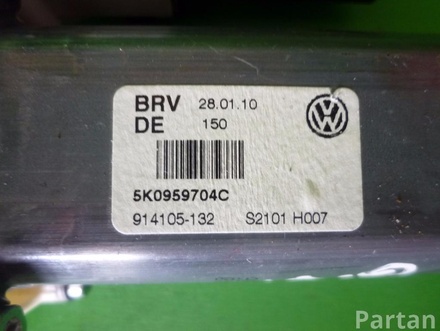 VW 5K0 959 704 C, 5K0 959 795 / 5K0959704C, 5K0959795 GOLF VI (5K1) 2010 Fensterhebermotor hinten rechts