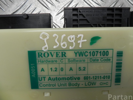 ROVER YWC107100 75 (RJ) 2000 Body control module BCM FEM SAM BSI