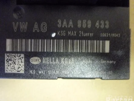 Volkswagen 3AA 959 433 / 3AA959433 PASSAT (362) 2012 Central electronic control unit for comfort system