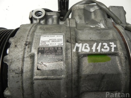 MERCEDES-BENZ A 000 830 72 00, 447160-9762 / A0008307200, 4471609762 S-CLASS (W222, V222, X222) 2015 Compressor, air conditioning