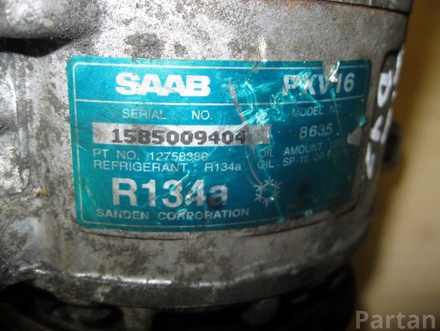 SAAB 12758380 9-5 (YS3E) 2003 Компрессор, кондиционер