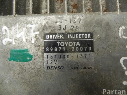 TOYOTA 89871-20070 / 8987120070 AVENSIS (_T25_) 2006 Control Unit, fuel injection