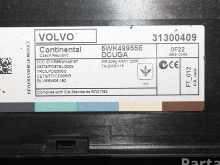 Volvo 31300409 S60 II 2010 Control unit for access and start authorisation (kessy)