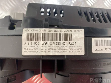 Mercedes-Benz a2189006904, 2189016000, 2129026108, 2189024701 CLS (C218) 2014 Kombiinstrumente mph Automatikgetriebe