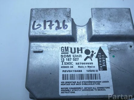 Vauxhall 13 187 527 / 13187527 CORSA Mk III (D) (L_8) 2007 Air bag control module