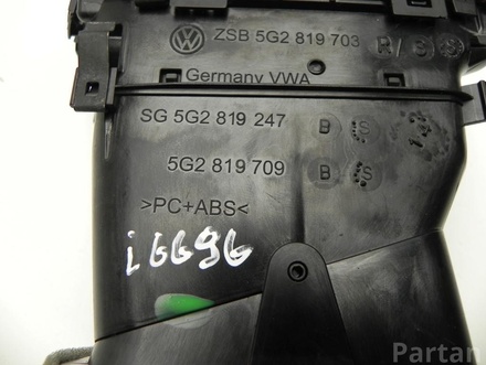 Volkswagen 5G2 819 703 R/S, 5G2 819 247 B, 5G2 819 709 B / 5G2819703RS, 5G2819247B, 5G2819709B GOLF VII (5G1, BQ1, BE1, BE2) 2013 Dysza powietrzna