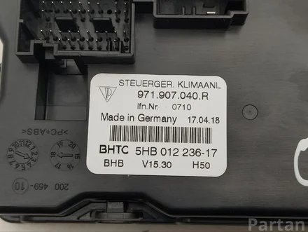 Porsche 971907040R PANAMERA (971) 2018 Control Unit, air conditioning