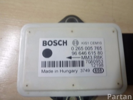 Citroën 9664661580 C4 II (B7) 2012 Jutiklis, išilginis / šoninis pagreitis