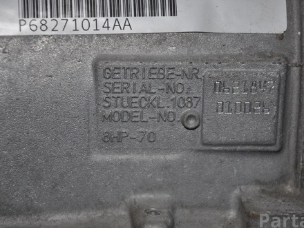 DODGE P68271014AA ; 8HP-70 ; T06UN313621847 / P68271014AA, 8HP70, T06UN313621847 DURANGO (WD) 2018 Automatic Transmission