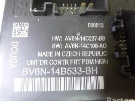 Ford BV6N-14B533-BH / BV6N14B533BH FOCUS III 2012 Control unit for door Right Rear Left Rear Left Front Right Front