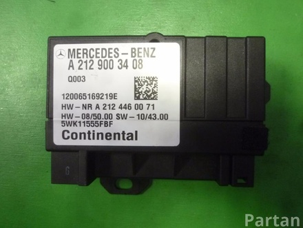 MERCEDES-BENZ A 212 900 34 08 / A2129003408 E-CLASS (W212) 2013 Valdymo blokas, degalų įpurškimas