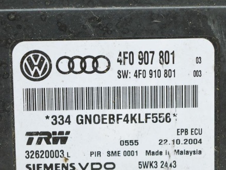 AUDI 4F0907801 A6 (4F2, C6) 2007 Steuergeraet fuer elektromechanische Feststellbremse -EPB-