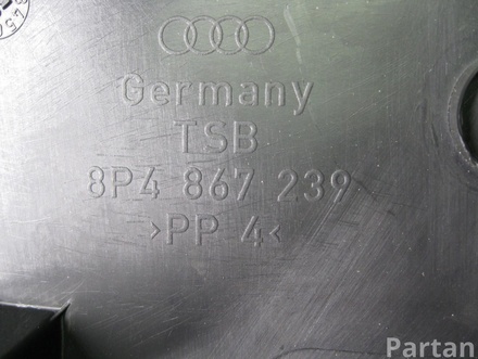 AUDI 8P4 867 239 / 8P4867239 A3 Sportback (8PA) 2009 Lining, pillar b Lower left side